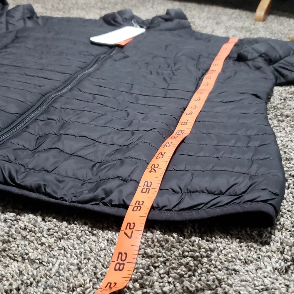 Joe Fresh Lightweight Packable Black Puffer Jacket Size Large - Picture 10 of 14